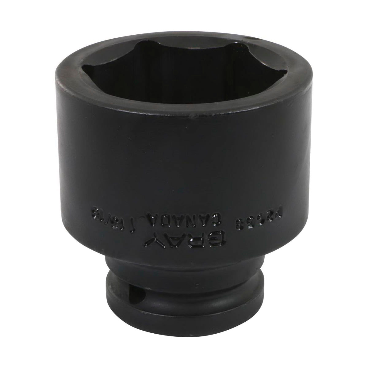 Gray Tools P2658 Standard Impact Socket, Imperial, 3/4 in Square Drive, 1-13/16 in Hex Socket, 6 Points