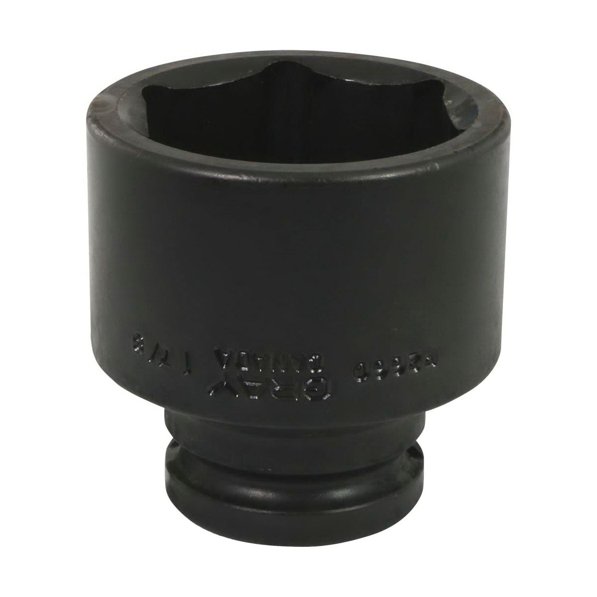 Gray Tools P2660 Socket, 3/4 in Hex Drive, 1-7/8 in Standard Socket, 6 Points