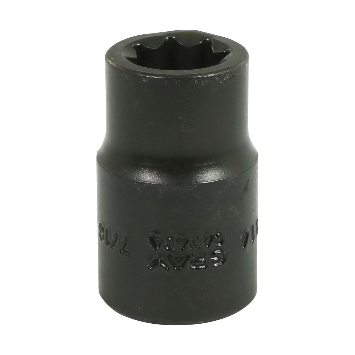 Gray Tools P4-814 Standard Impact Socket, Imperial, 1/2 in, 7/16 in Double Square Socket, 8 Points
