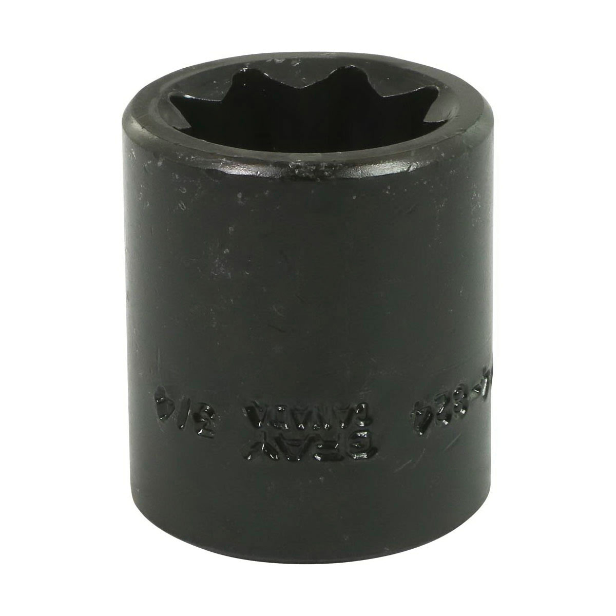 Gray Tools P4-824 Standard Impact Socket, Imperial, 1/2 in, 3/4 in Double Square Socket, 8 Points