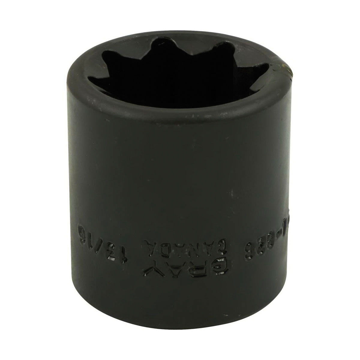 Gray Tools P4-826 Standard Impact Socket, Imperial, 1/2 in, 13/16 in Double Square Socket, 8 Points
