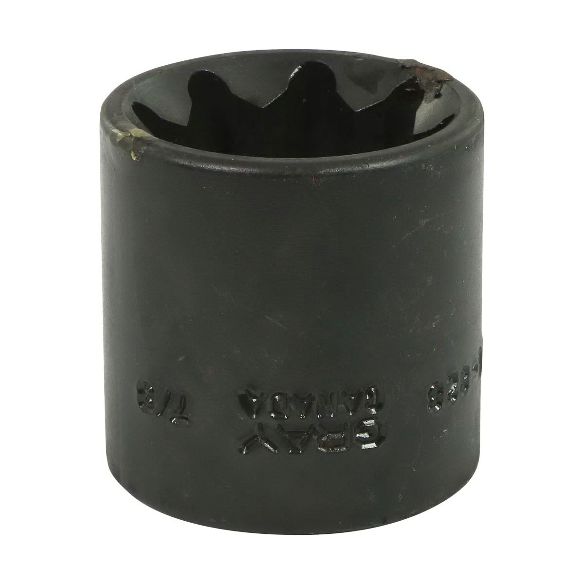 Gray Tools P4-828 Standard Impact Socket, Imperial, 1/2 in, 7/8 in Double Square Socket, 8 Points