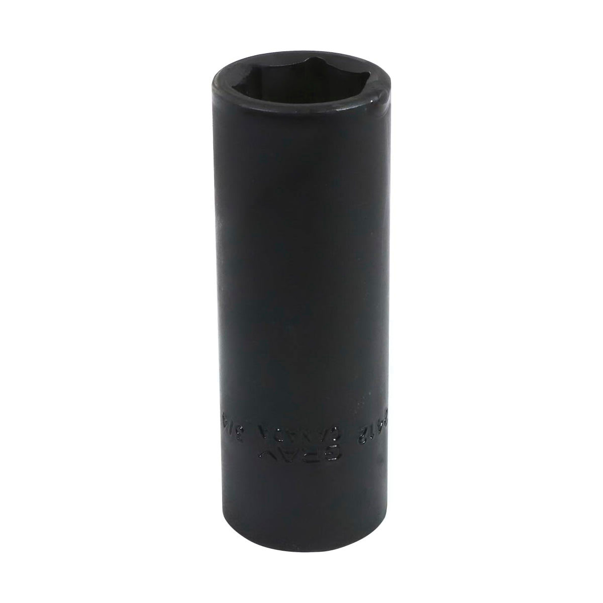 Gray Tools PL2412 Socket, 1/2 in Hex Drive, 3/4 in Deep Socket, 6 Points