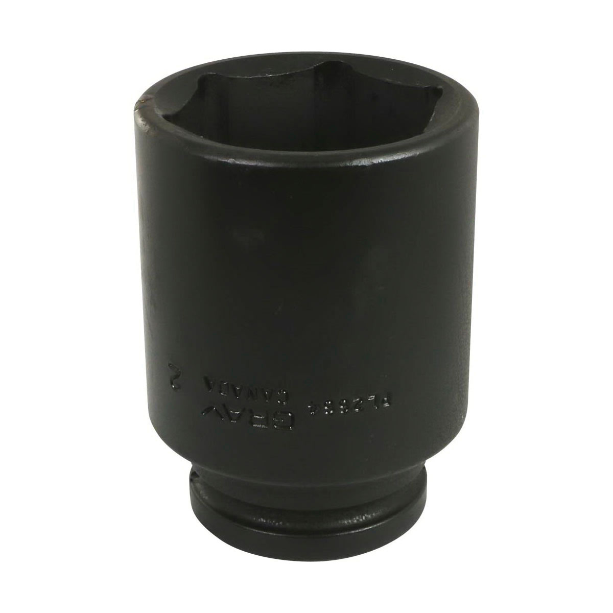 Gray Tools PL2664 Deep Impact Socket, Imperial, 3/4 in Square Drive, 2 in Hex Socket, 6 Points