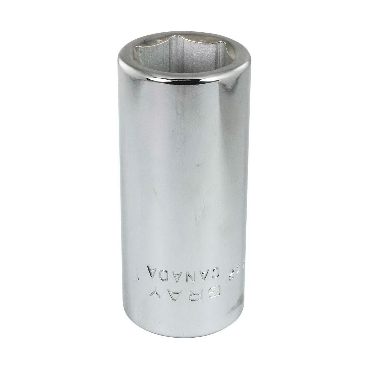 Gray Tools RLH32 Deep Socket, Imperial, 3/4 in, 1 in Hex Socket, 6 Points
