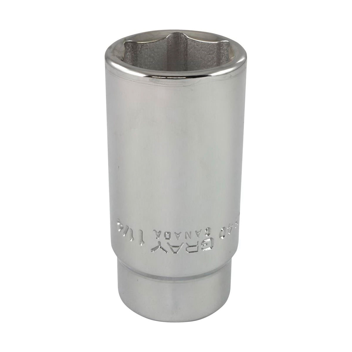 Gray Tools RLH40 Deep Socket, Imperial, 3/4 in, 1-1/4 in Hex Socket, 6 Points