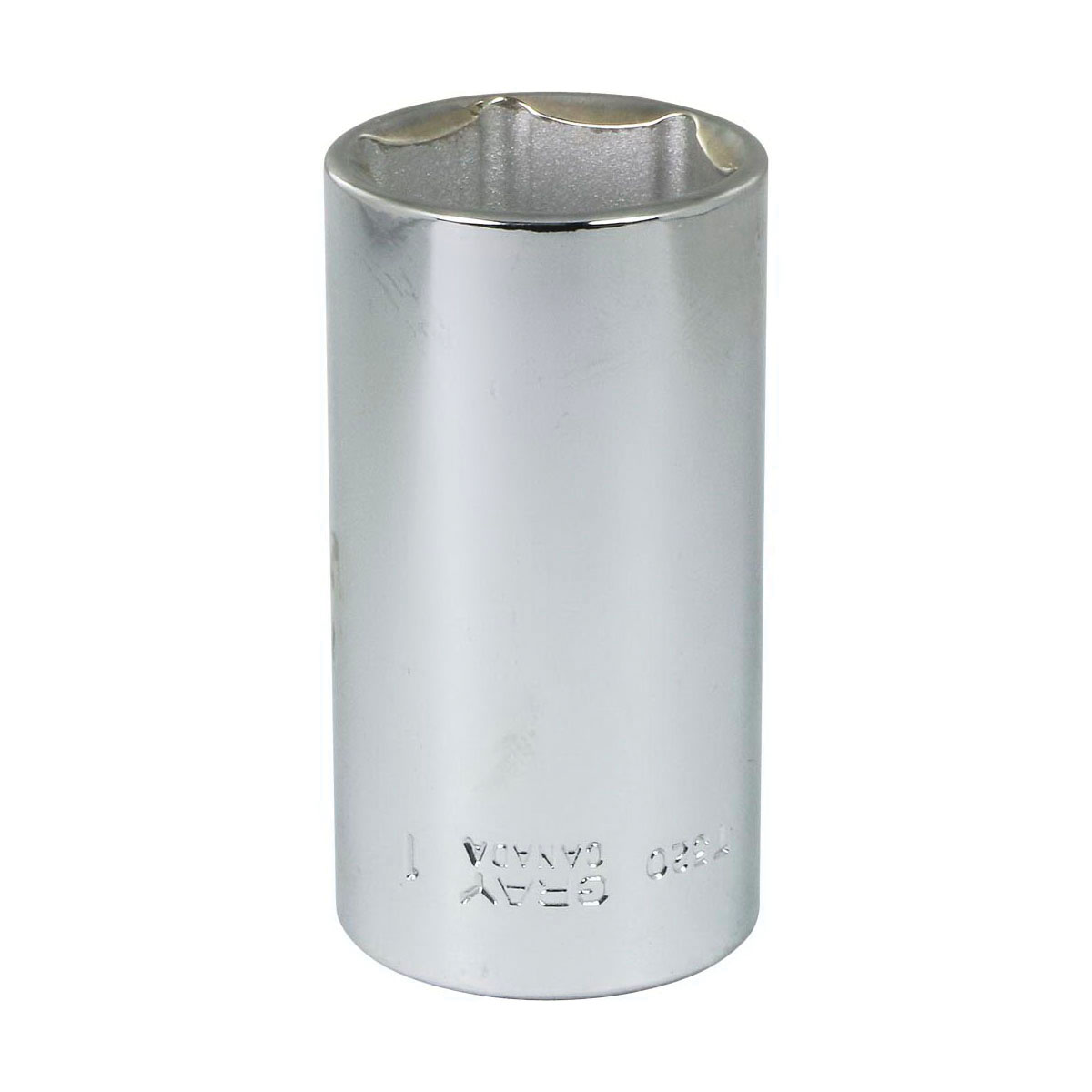 Gray Tools T320 Deep Socket, Imperial, 3/8 in, 1 in Hex Socket, 6 Points