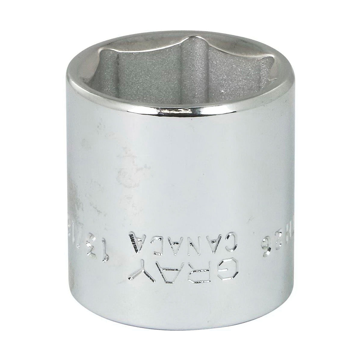 Gray Tools TH26 Standard Socket, Imperial, 3/8 in, 13/16 in Hex Socket, 6 Points