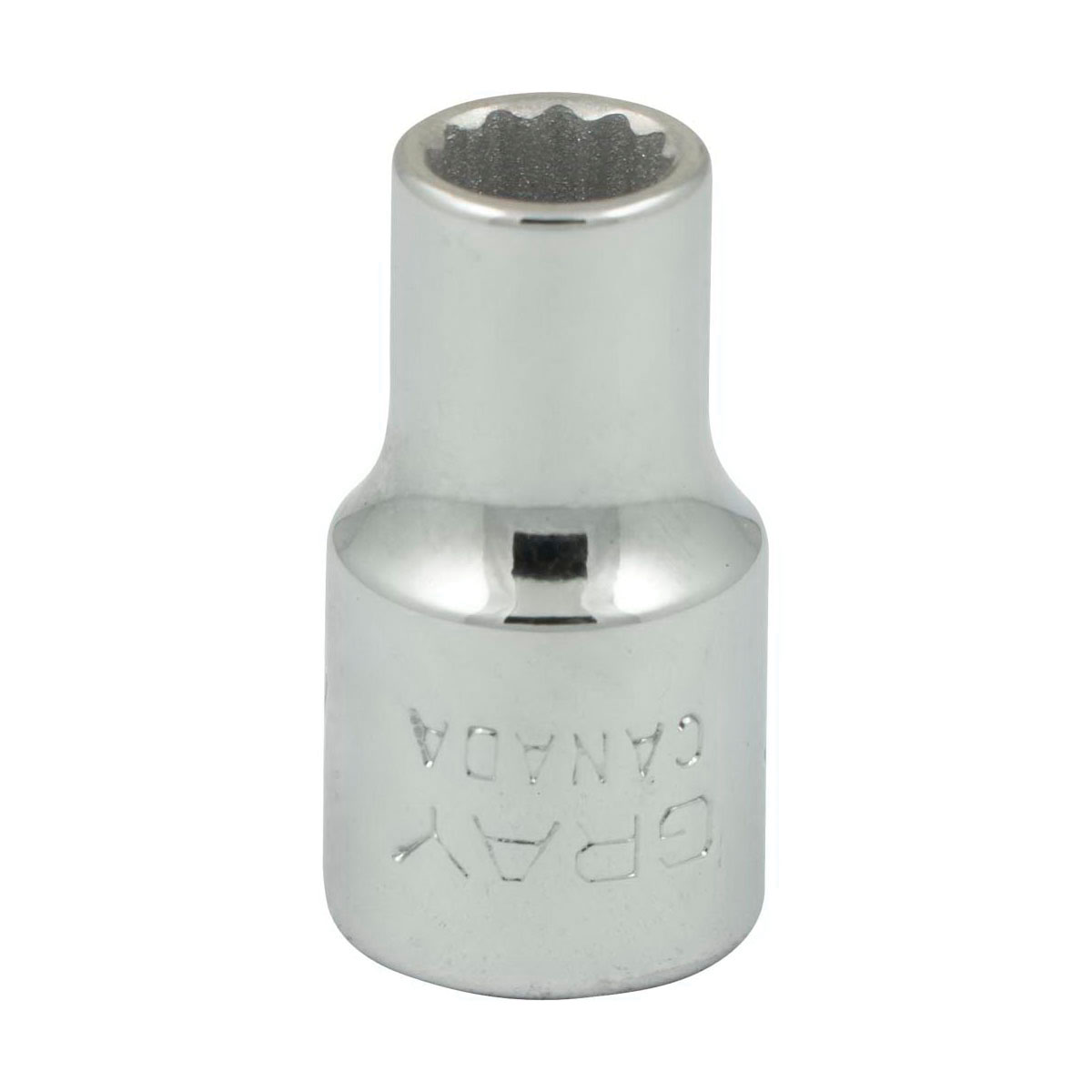 Gray Tools V107 Standard Socket, Imperial, 1/4 in, 7/32 in Hex Socket, 12 Points