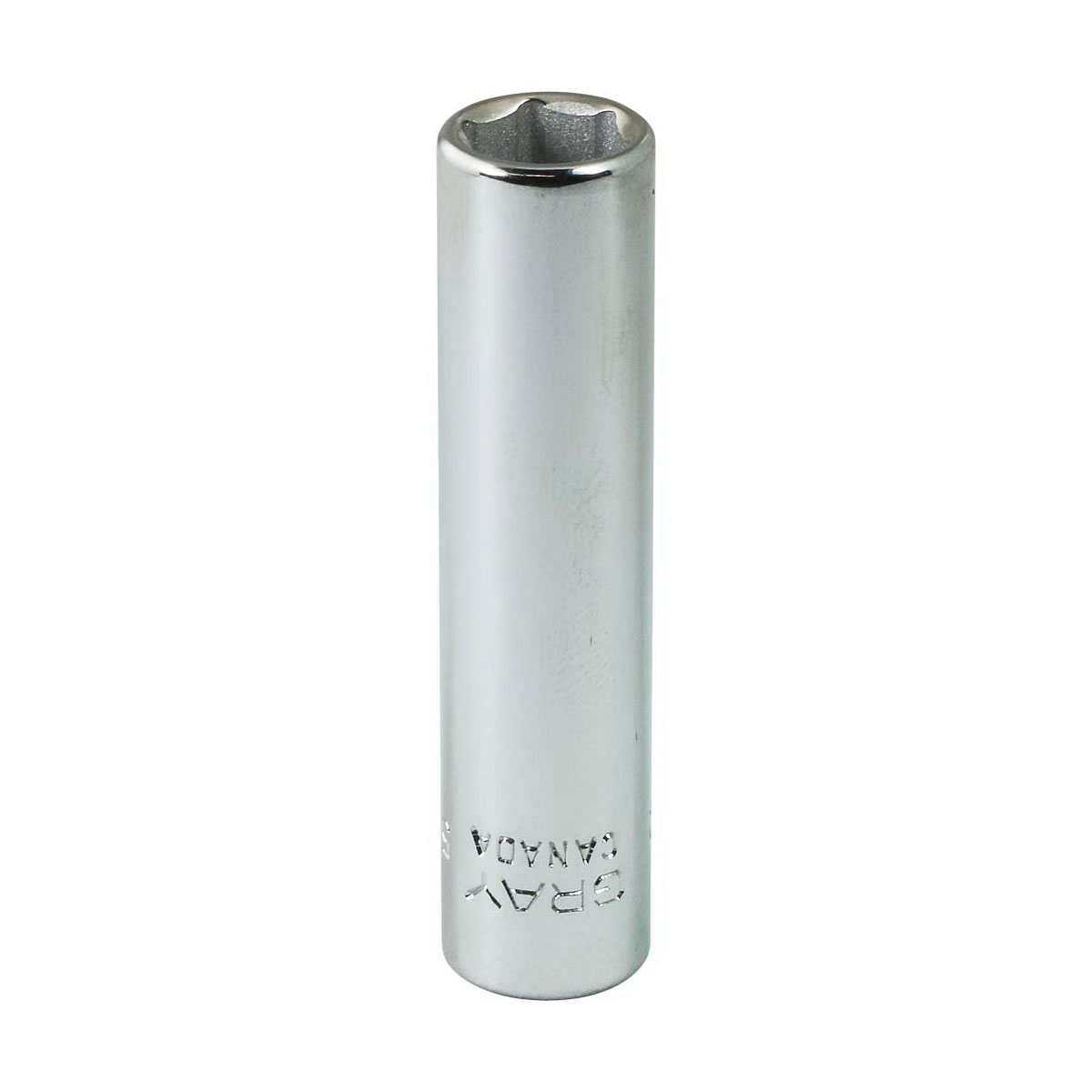 Gray Tools VL10 Deep Socket, Imperial, 1/4 in, 5/16 in Hex Socket, 6 Points