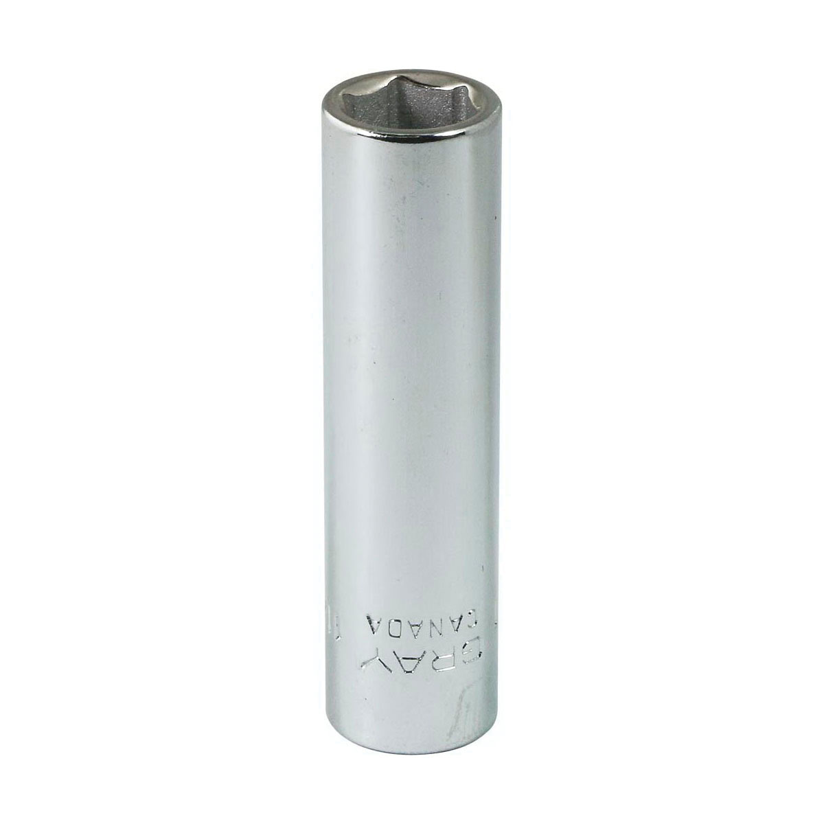 Gray Tools VL11 Deep Socket, Imperial, 1/4 in, 11/32 in Hex Socket, 6 Points
