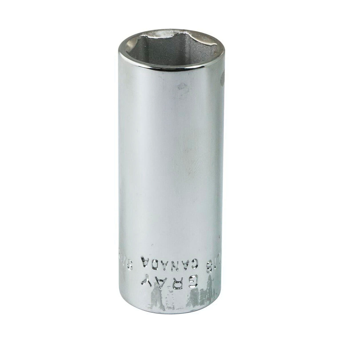 Gray Tools VL18 Deep Socket, Imperial, 1/4 in, 9/16 in Hex Socket, 6 Points