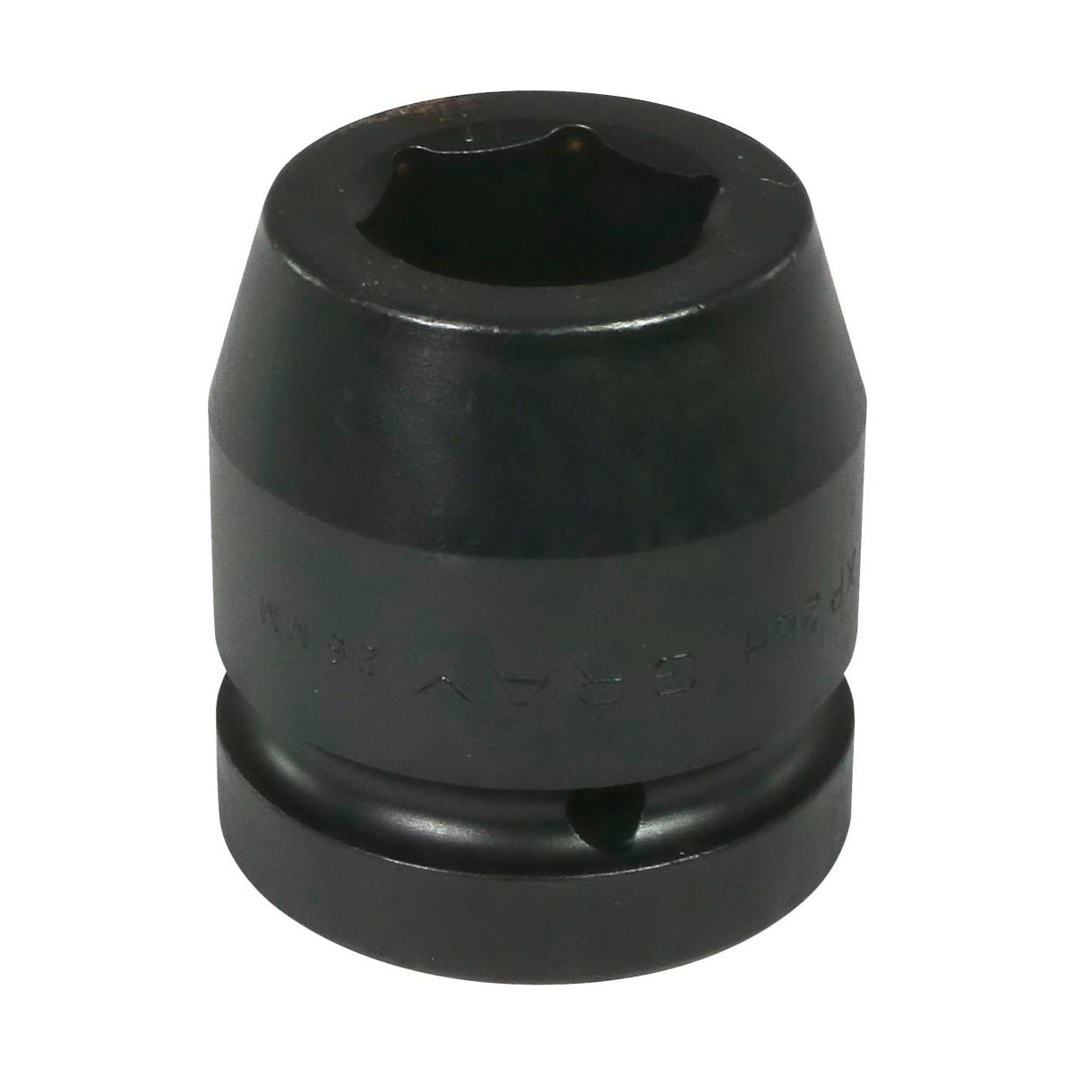 Gray Tools XP26H Standard Impact Socket, Style 1, Metric, 1 in Square Drive, 26 mm Hex Socket, 6 Points