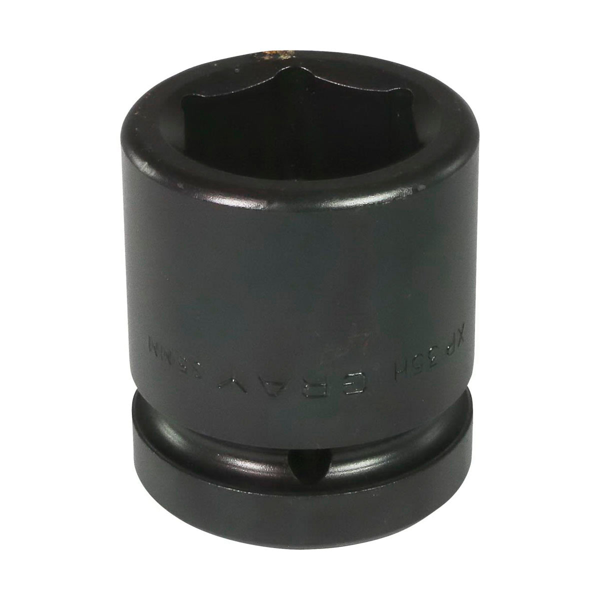Gray Tools XP35H Standard Impact Socket, Style 3, Metric, 1 in Square Drive, 35 mm Hex Socket, 6 Points