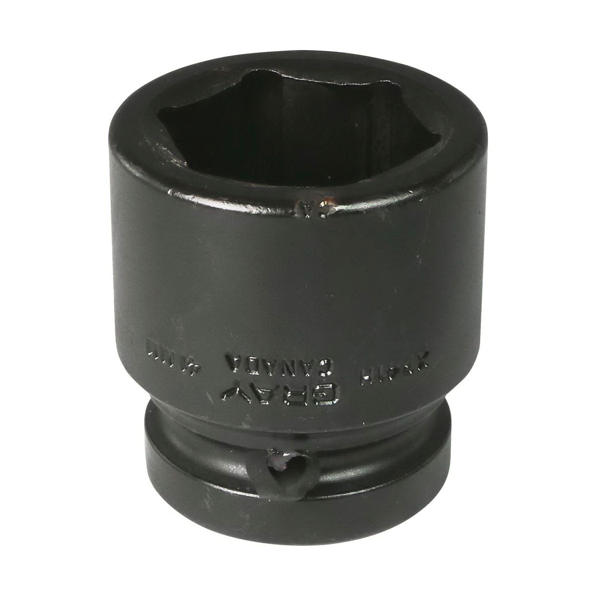 Gray Tools XP41H Standard Impact Socket, Style 3, Metric, 1 in Square Drive, 41 mm Hex Socket, 6 Points