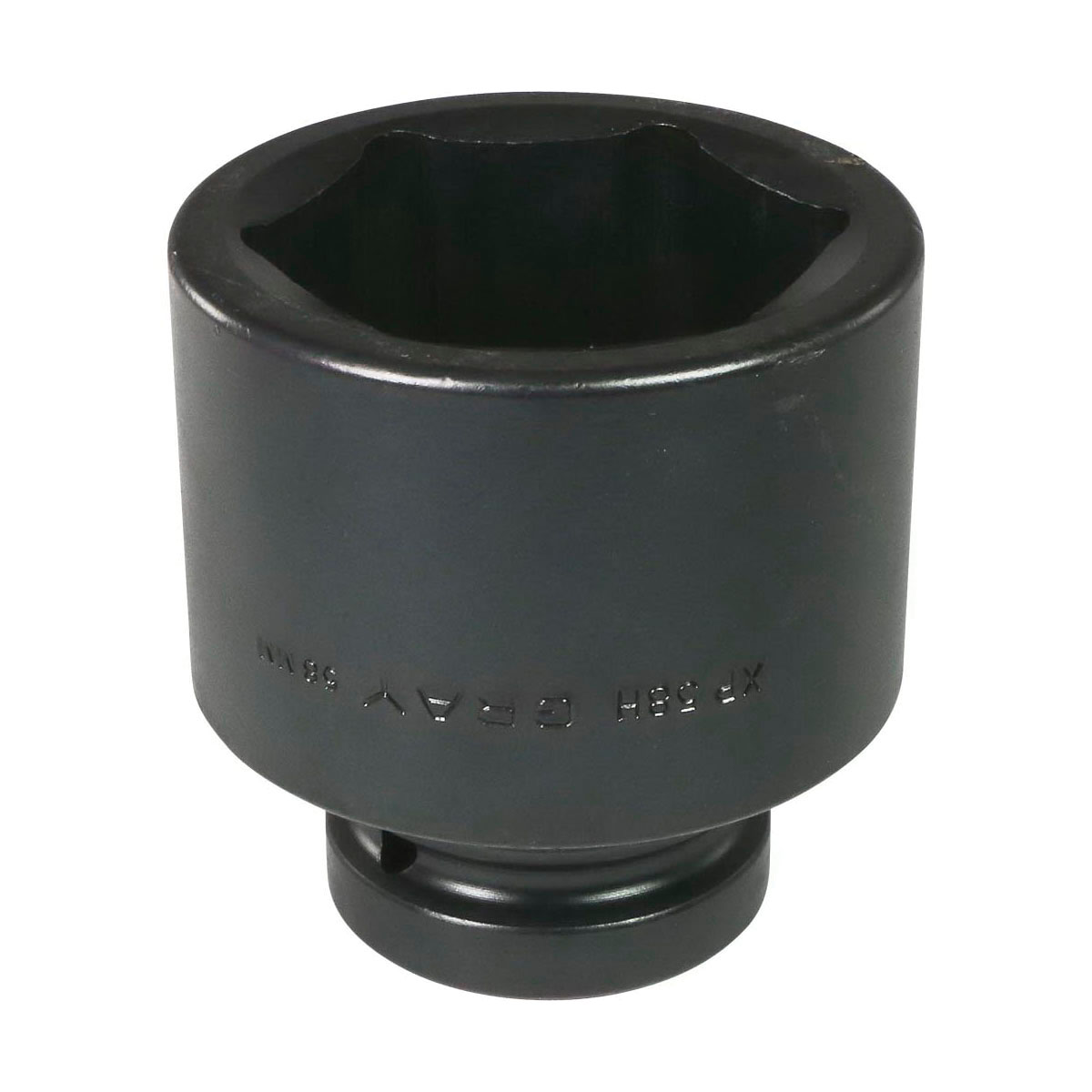 Gray Tools XP58H Standard Impact Socket, Style 3, Metric, 1 in Square Drive, 58 mm Hex Socket, 6 Points