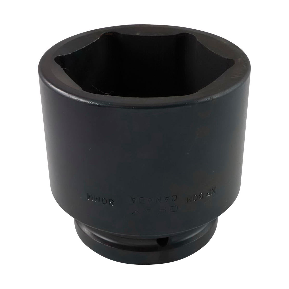 Gray Tools XP75H Standard Impact Socket, Style 3, Metric, 1 in Square Drive, 75 mm Hex Socket, 6 Points