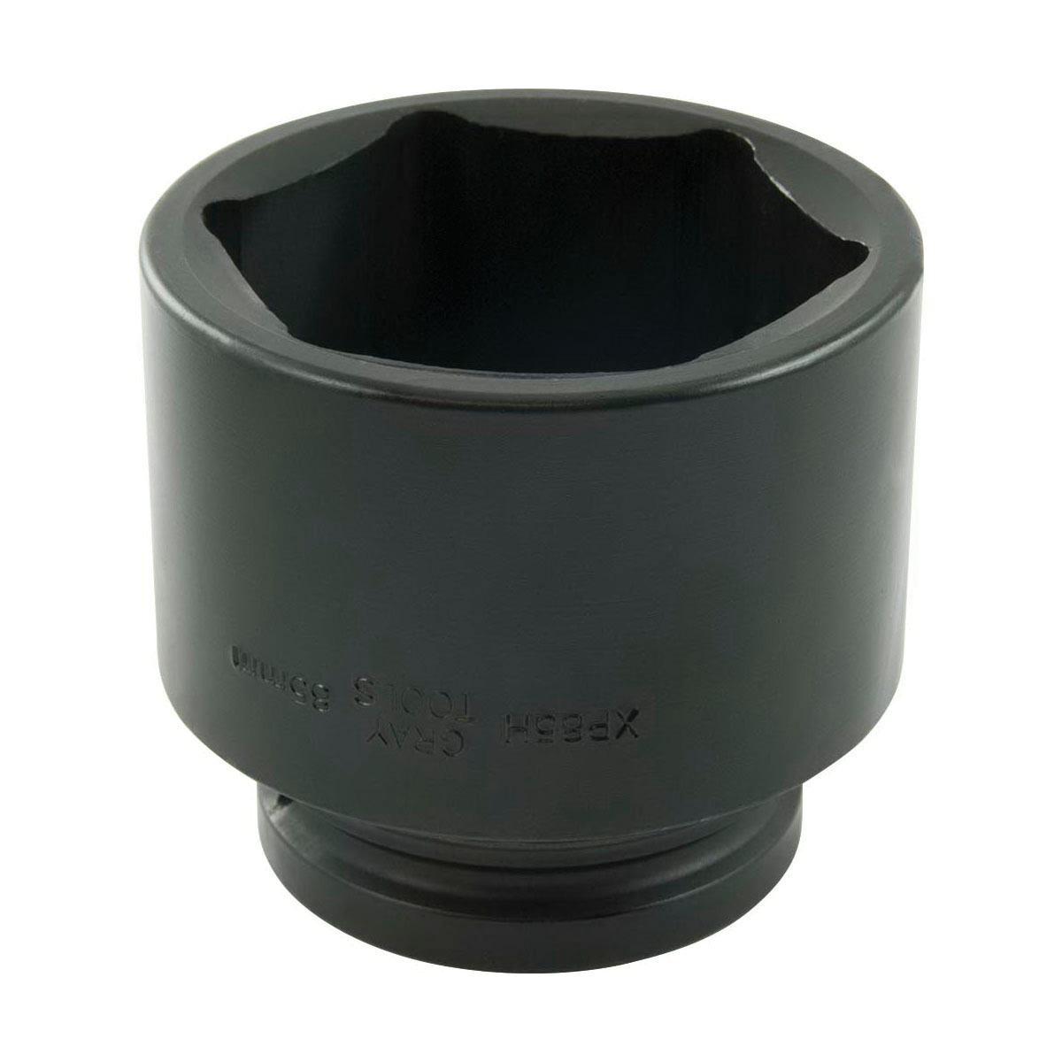 Gray Tools XP85H Corrosion-Resistant Standard Length Impact Socket, 1 in, 85 mm Hex Socket, 6 Points