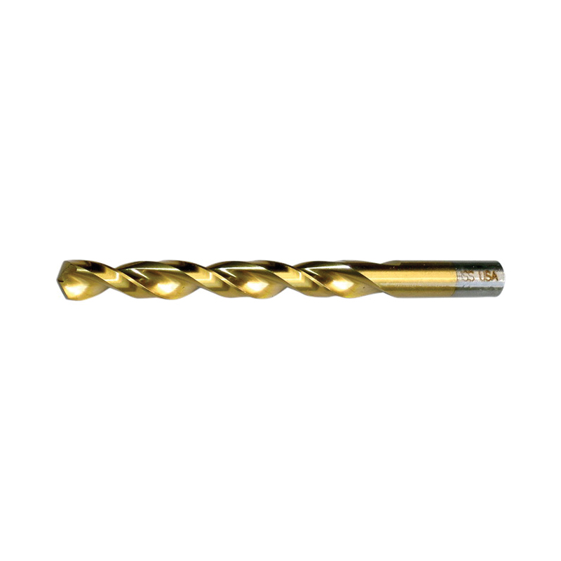 Cle-Line® C18632 1872-TN Heavy Duty Jobber Length Drill Bit, 3/32 in Drill - Fraction, 0.0938 in Drill - Decimal Inch, 135 deg Point, HSS, TiN Coated