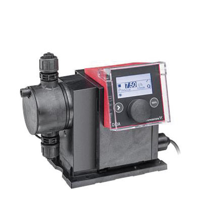 Grundfos 97722357 SMART Digital S DDA Intelligent Dosing Pump, 1.981 gph Flow Rate, 3/8 in ID x 1/2 in OD Hose Inlet x 3/8 in ID x 1/2 in OD Hose Outlet, 100 to 240 VAC, 1 ph, 19.7 ft Max Suction Lift