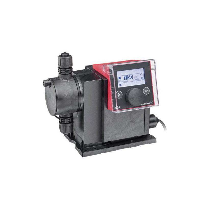 Grundfos 97722595 SMART Digital S DDA Intelligent Dosing Pump, 4.491 gph Flow Rate, 1/4 in FNPT Inlet x 1/4 in FNPT Outlet, 100 to 240 VAC, 1 ph, 19.7 ft Max Suction Lift