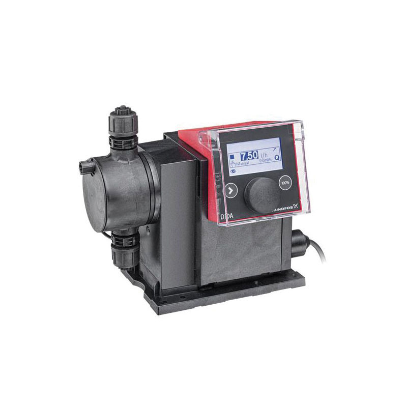 Grundfos 97722390 SMART Digital S DDA Intelligent Dosing Pump, 1.981 gph Flow Rate, 1/4 in FNPT Inlet x 1/4 in FNPT Outlet, 100 to 240 VAC, 1 ph, 19.7 ft Max Suction Lift