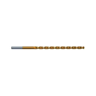 Guhring 9006700020000 670 Type GT100 Long Length Drill, 2 mm Drill - Metric, 0.0787 in Drill - Decimal Inch, 125 mm OAL, HSS, TiN Coated