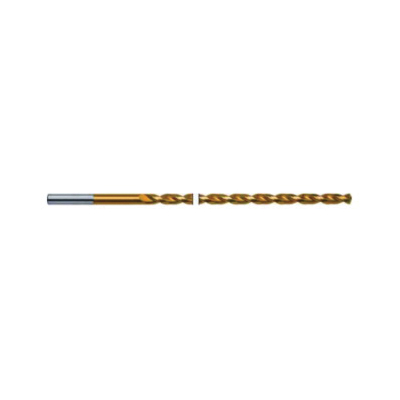 Guhring 9006710030000 671 Type GT100 Long Length Drill, 3 mm Drill - Metric, 0.1181 in Drill - Decimal Inch, 190 mm OAL, HSS, TiN Coated