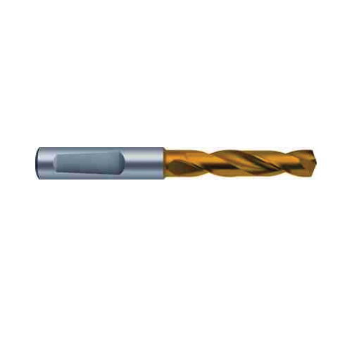 Guhring 9011840186500 1184 High Performance High Penetration Short Length Drill Bit, 47/64 in Drill - Fraction, 0.7343 in Drill - Decimal Inch, Carbide, TiN Coated