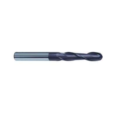 Guhring 9030300030000 3030 Uni-Pro Center Cutting General Purpose Universal XL Long Length Ball Nose End Mill, 3 mm Dia Cutter, 20 mm Length of Cut, 2 Flutes, 3 mm Dia Shank, 75 mm OAL, FIREX® Coated