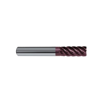 Guhring 9031150127000 3115 RF100 SF Center Cutting High Performance Standard Length Finishing End Mill, 1/2 in Dia Cutter, 1 in Length of Cut, 6 Flutes, 1/2 in Dia Shank, 3 in OAL, FIREX® Coated