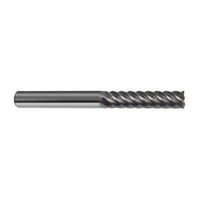Guhring 9031800063500 3180 Finish-Tech GH100 U Center Cutting General Purpose Long Length Finishing End Mill, 1/4 in Dia Cutter, 1-1/4 in Length of Cut, 6 Flutes, 1/4 in Dia Shank, 3 in OAL, Bright