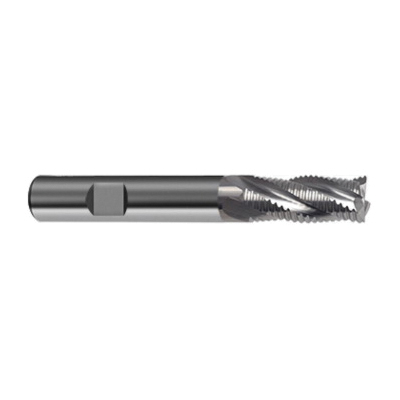 Guhring 9032040060000 3204 ROUGH-TECH 48/GS100 U Center Cutting General Purpose Standard Length Roughing End Mill, 6 mm Dia Cutter, 13 mm Length of Cut, 4 Flutes, 6 mm Dia Shank, 57 mm OAL, Bright