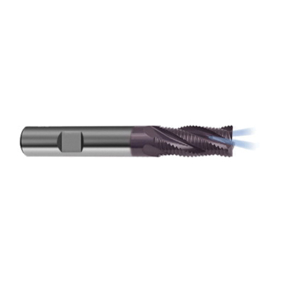 Guhring 9033650160000 3365 ROUGH-TECH 48/GS100 U Center Cutting General Purpose Standard Length Roughing End Mill With Through Coolant, 16 mm Dia Cutter, 32 mm Length of Cut, 4 Flutes, 16 mm Dia Shank, 92 mm OAL, FIREX® Coated