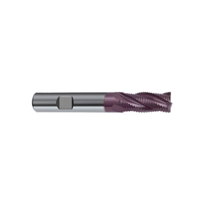 Guhring 9037230060000 3723 ROUGH-TECH 48/GS100 U Center Cutting General Purpose Standard Length Roughing End Mill, 6 mm Dia Cutter, 13 mm Length of Cut, 4 Flutes, 6 mm Dia Shank, 57 mm OAL, FIREX® Coated