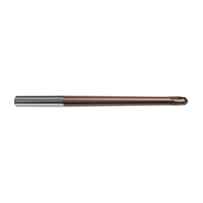 Guhring 9038530030000 3853 GF500 B Center Cutting Precision Contouring Die/Mold XL Length Ball Nose End Mill, 3 mm Dia Cutter, 3.5 mm Length of Cut, 2 Flutes, 6 mm Dia Shank, 80 mm OAL, Nano-Si® Coated
