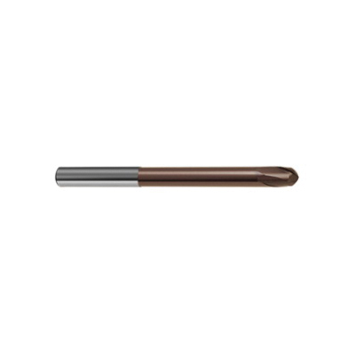 Guhring 9038550060000 3855 GF500 B Center Cutting Long Length Precision Contouring Die/Mold Ball Nose End Mill, 6 mm Dia Cutter, 6 mm Length of Cut, 2 Flutes, 6 mm Dia Shank, 80 mm OAL, Nano-Si® Coated