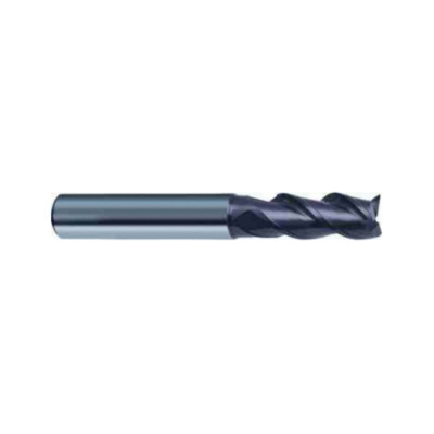Guhring 9042550031700 4255 RF100 U Center Cutting High Performance Standard Length Corner Chamfer End Mill, 1/8 in Dia Cutter, 1/4 in Length of Cut, 3 Flutes, 1/8 in Dia Shank, 2 in OAL, FIREX® Coated