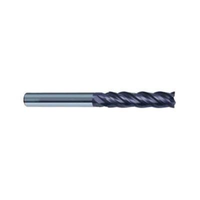 Guhring 9042590063500 4259 RF100 VA Center Cutting High Performance XL Long Length Corner Chamfer End Mill, 1/4 in Dia Cutter, 1-3/4 in Length of Cut, 4 Flutes, 1/4 in Dia Shank, 4 in OAL, Nano-A® Coated