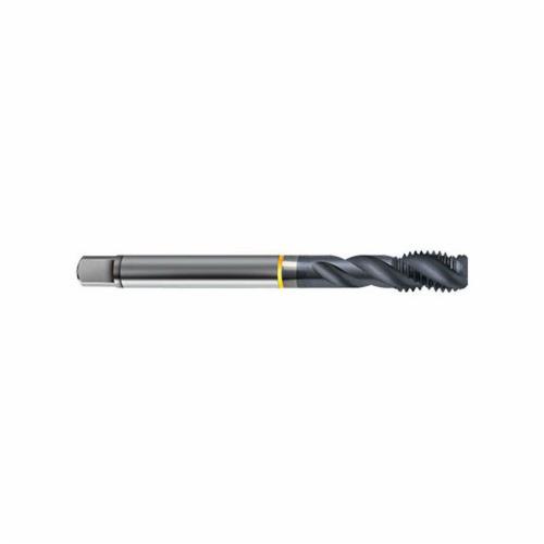 Guhring 9044120030000 Spiral Flute Tap, Right Hand Cutting, M3x0.5 Thread, D3 Thread Limit, Semi-Bottoming Chamfer, Right Hand Flute Direction, 3 Flutes, TiCN Coated, HSS-E