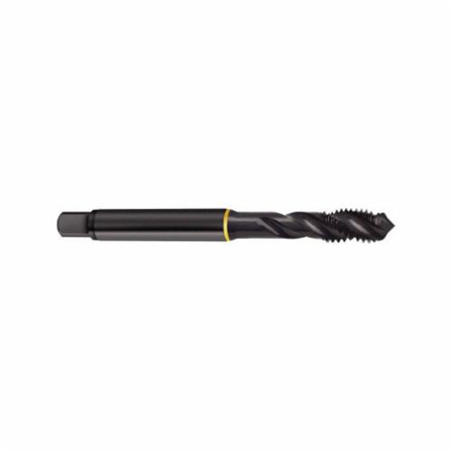 Guhring 9044130100050 Spiral Flute Tap, Right Hand Cutting, M10x1 Thread, D5 Thread Limit, Semi-Bottoming Chamfer, Right Hand Flute Direction, 3 Flutes, Steam Oxide, HSS-E