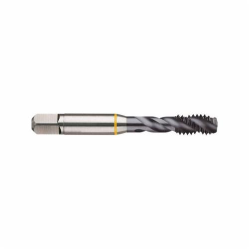 Guhring 9044140080050 Spiral Flute Tap, Right Hand Cutting, M8x1 Thread, D5 Thread Limit, Semi-Bottoming Chamfer, Right Hand Flute Direction, 3 Flutes, TiCN Coated, HSS-E