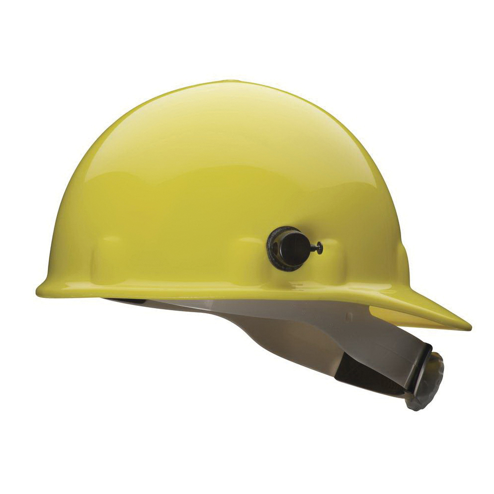 Fibre-Metal® by Honeywell E2QRW02A000 E2 Cap Style Hard Hat, 6-1/2 Fits Mini Hat, 8 Fits Max Hat, Thermoplastic, 8-Point Suspension, ANSI Electrical Class Rating: Class C, E and G, ANSI Impact Rating: Type I, Ratchet Adjustment