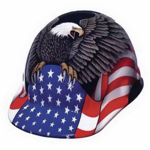 Fibre-Metal® by Honeywell E2RW00A006 Cap Style Hard Hat With 3Rw2 Ratchet Headband, 6-1/2 Fits Mini Hat, 8 Fits Max Hat, Thermoplastic, 8-Point Suspension, ANSI Electrical Class Rating: Class C, E and G, ANSI Impact Rating: Type I, Ratchet Adjustment