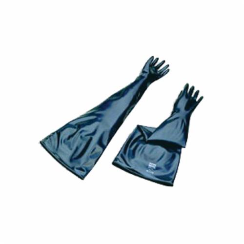North® by Honeywell 8N1532-10H Premium Grade Glove Box Gloves, Neoprene, Black, 32 in L, Resists: Chemical, Including Oil, Greases, Fuels and Acetone, ASTM D3389-05/ASTM F1790-97, ANSI/ISEA 105, EN 374/388/420, OSHA 29 CFR 1915.157