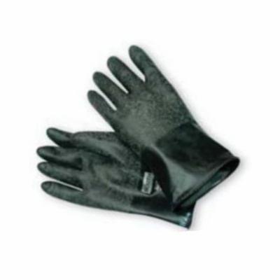 Honeywell Safety B161/11 North Butyl™ Dipped Chemical-Resistant Gloves, SZ 11, Ambidextrous Hand, Butyl, Black, Unlined Lining, 11 in L, Unsupported Support, Roll Beaded Cuff, 16 mil THK