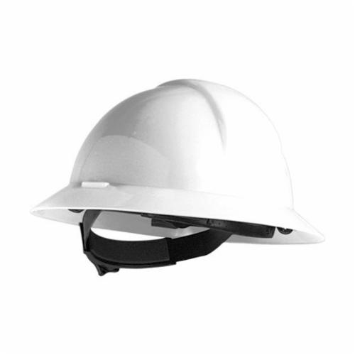 North® by Honeywell A119R010000 Everest Full Brim Hard Hat, 6-1/2 Fits Mini Hat, 8 Fits Max Hat, HDPE, 6-Point Nylon Suspension, ANSI Electrical Class Rating: Class E, ANSI Impact Rating: Type II, Ratchet Adjustment