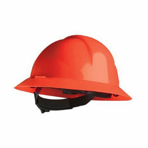 North® by Honeywell A49030000 Everest Full Brim Hard Hat, 6-1/2 Fits Mini Hat, 8 Fits Max Hat, HDPE, 4-Point Nylon Suspension, ANSI Electrical Class Rating: Class E, ANSI Impact Rating: Type I, Pin Lock Adjustment