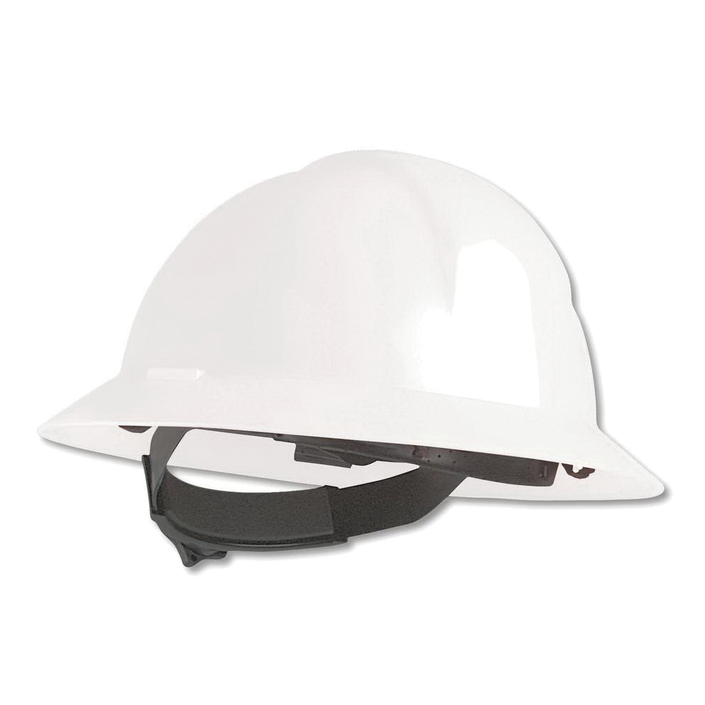 North® by Honeywell A49R040000 Everest Full Brim Hard Hat, 6-1/2 Fits Mini Hat, 8 Fits Max Hat, HDPE, 6-Point Nylon Suspension, ANSI Electrical Class Rating: Class E, ANSI Impact Rating: Type I, Ratchet Adjustment