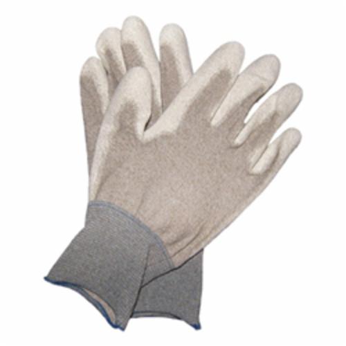 North® by Honeywell NF15ESD/6XS Light Task ESD™ General Purpose Antistatic Conductive Gloves, Dipped/Seamless Knit, Nylon/Thunderon, Gray/White, Knit Wrist Cuff, Polyurethane, 20-1/2 in L, Resists: Abrasion, Cut, Puncture and Tear